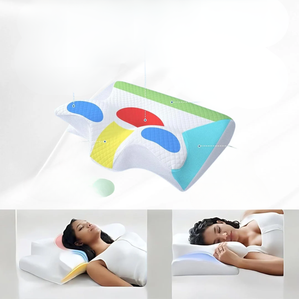 Orthopædisk Pude med Ergonomisk Design til Smertefri Søvn SUNA