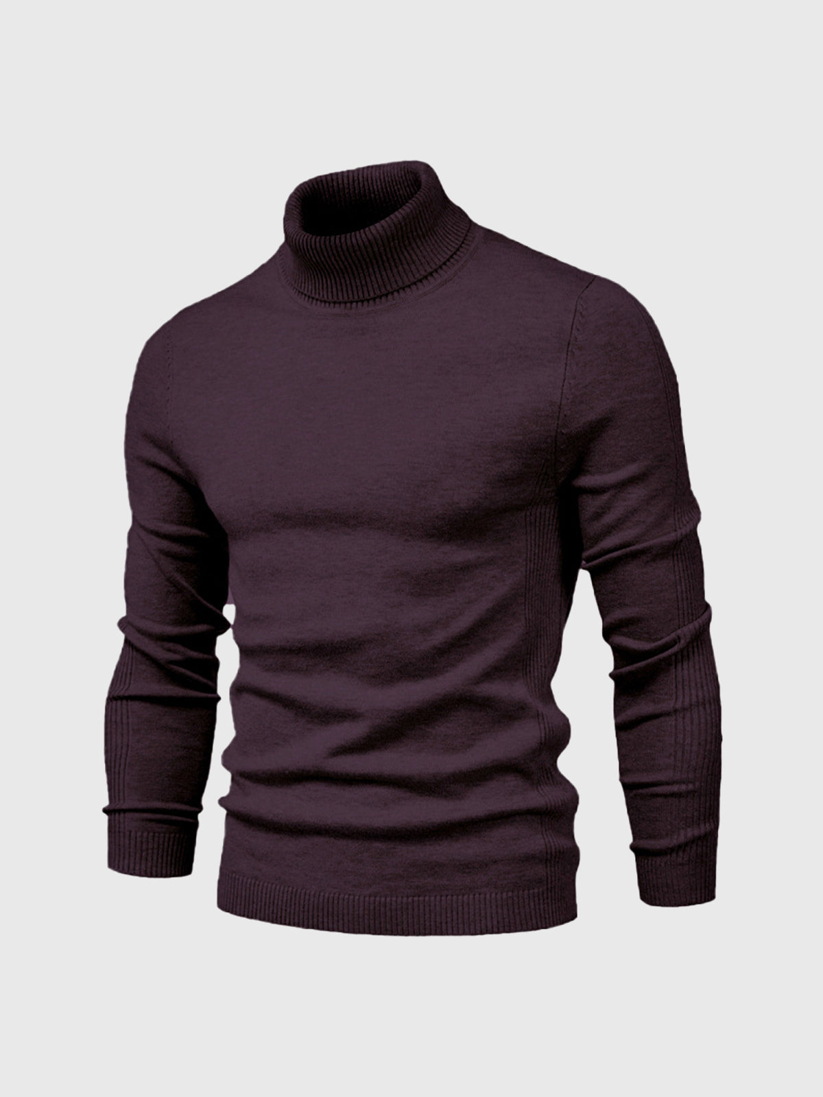 Cala Nova - Herre Rullekrave Sweater Vaskbar og Elegant Men Sweater SUNA Brun S