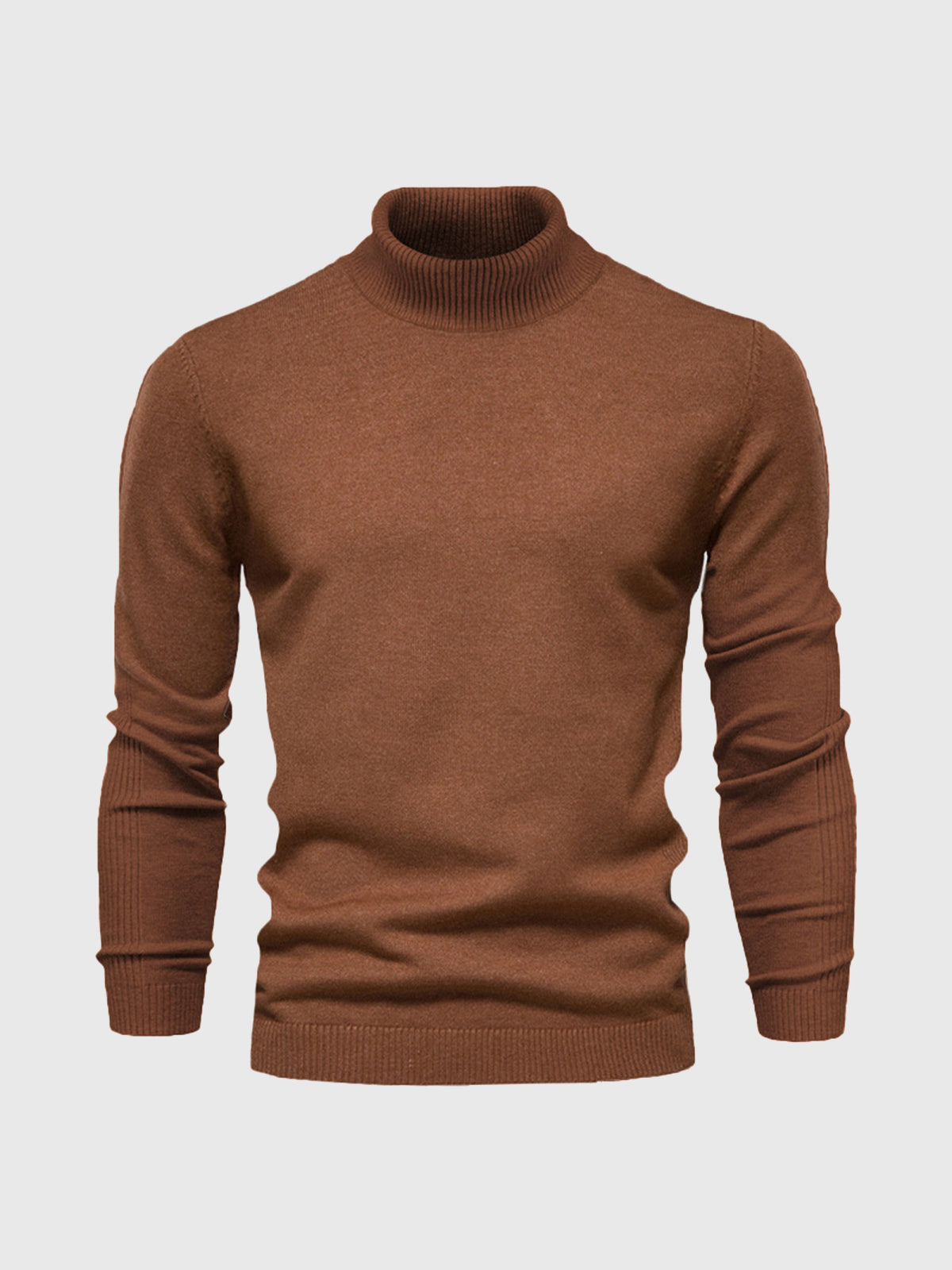 Cala Nova - Herre Rullekrave Sweater Vaskbar og Elegant Men Sweater SUNA Sennepsgul S