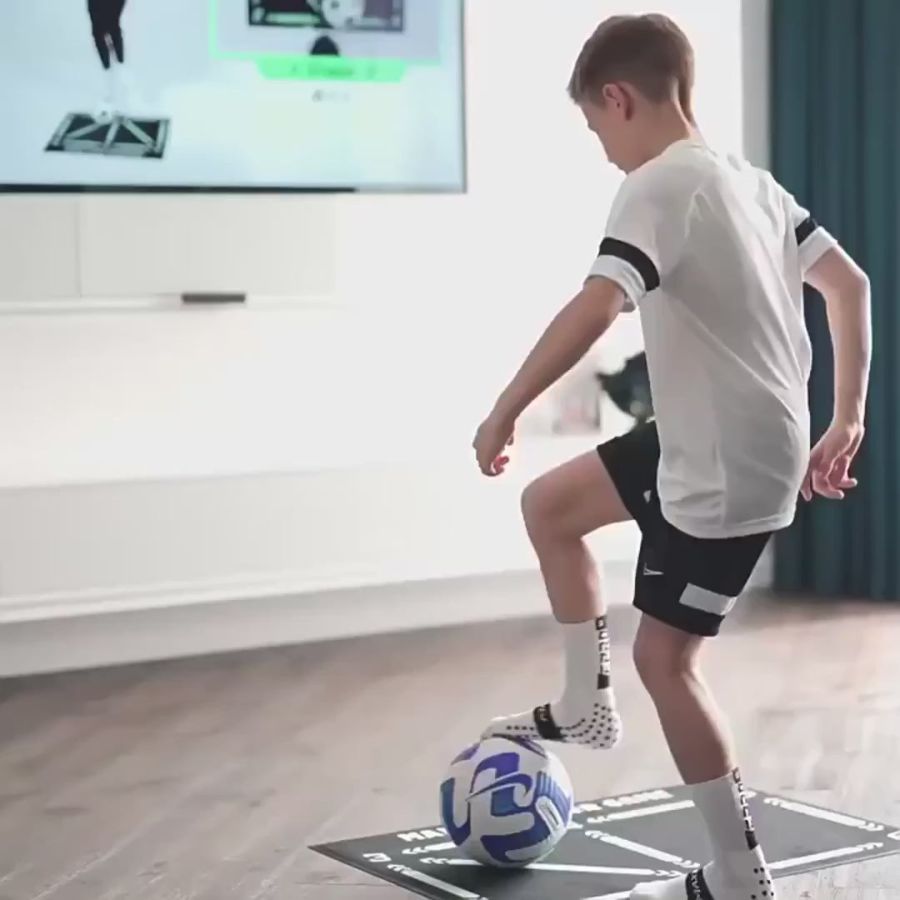 Fodbold Pro Træningsmåtte og Video Træningsprogram Guide fun SUNA