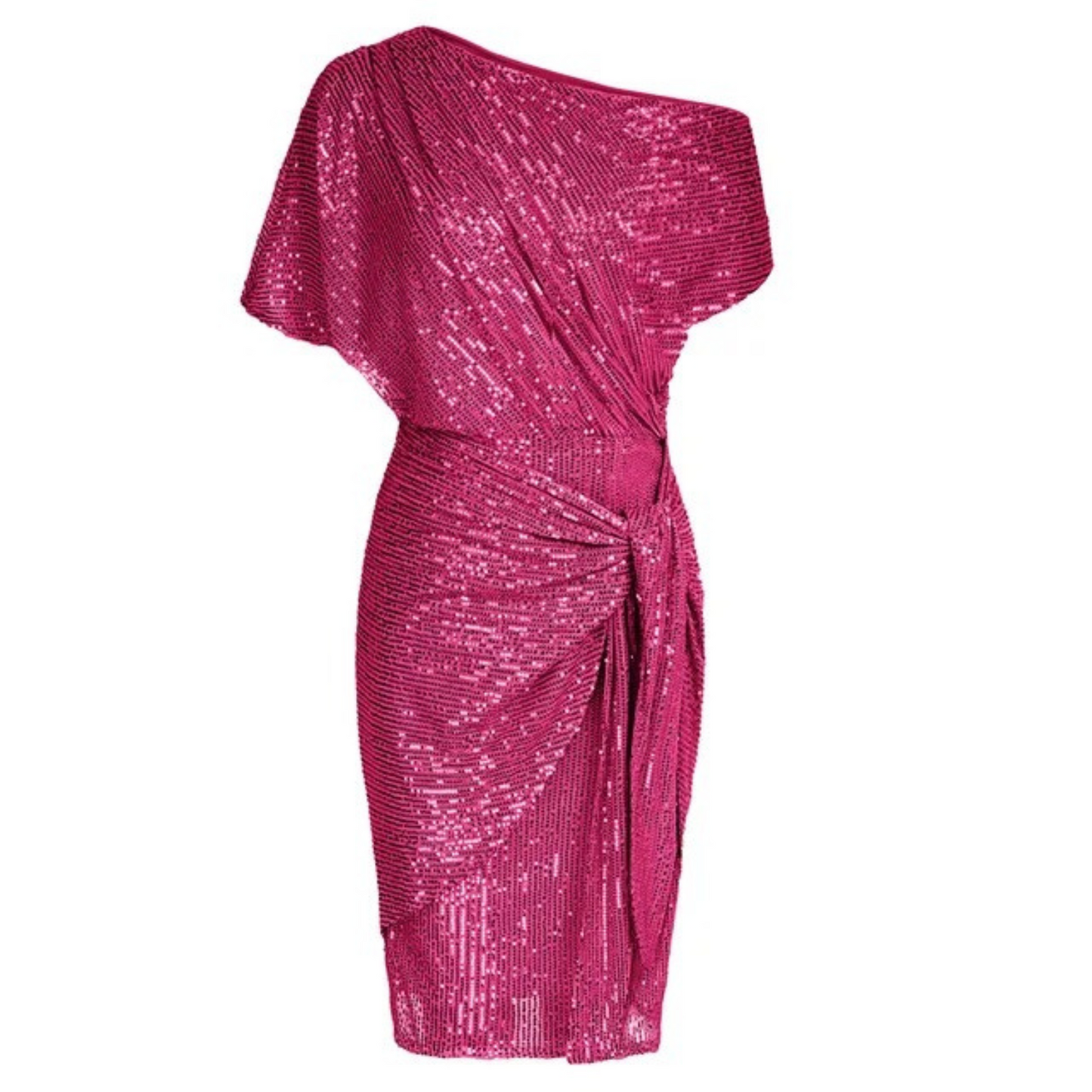 Lexi - Slankende Pailletkjole til Festlighederne Dames Elegante Jurken SUNA Pink S