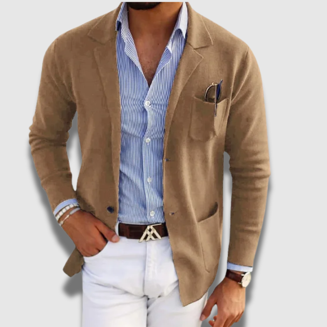 Mænds Klassisk Premium Skræddersyet Komfortabel Formelt Blazer Men's jacket SUNA