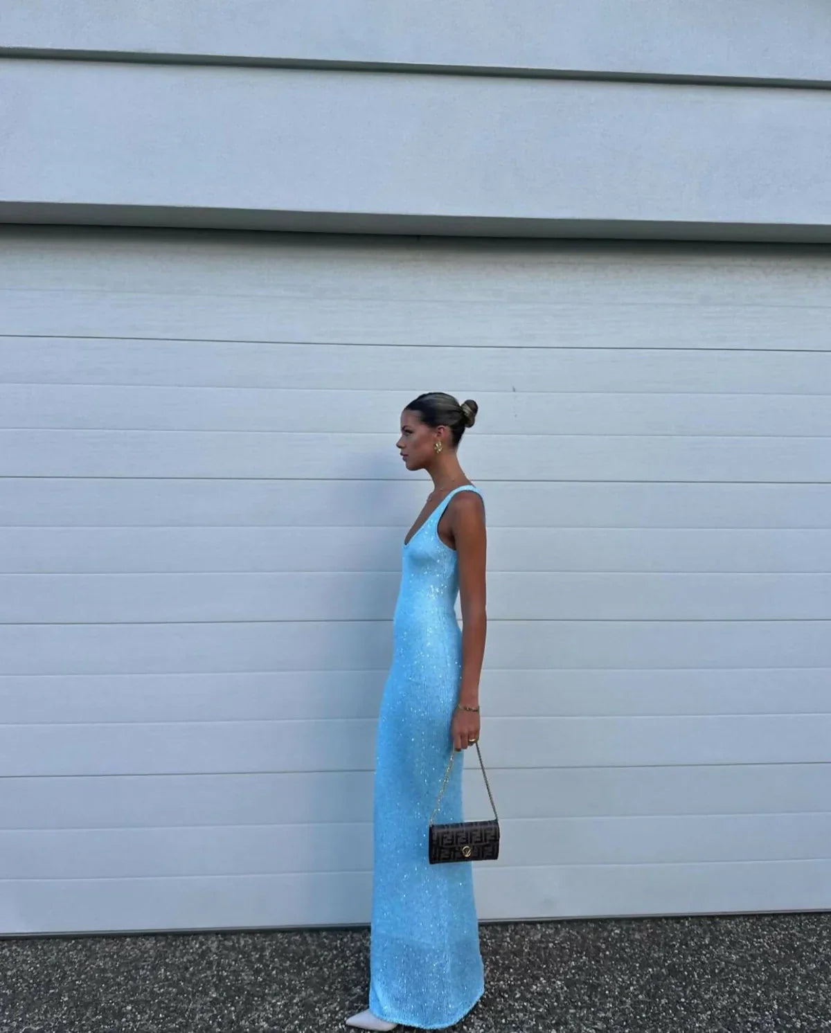 Skye Maxi Kjoler i Viskose med flatterende U-udskæring Sleeveless SUNA