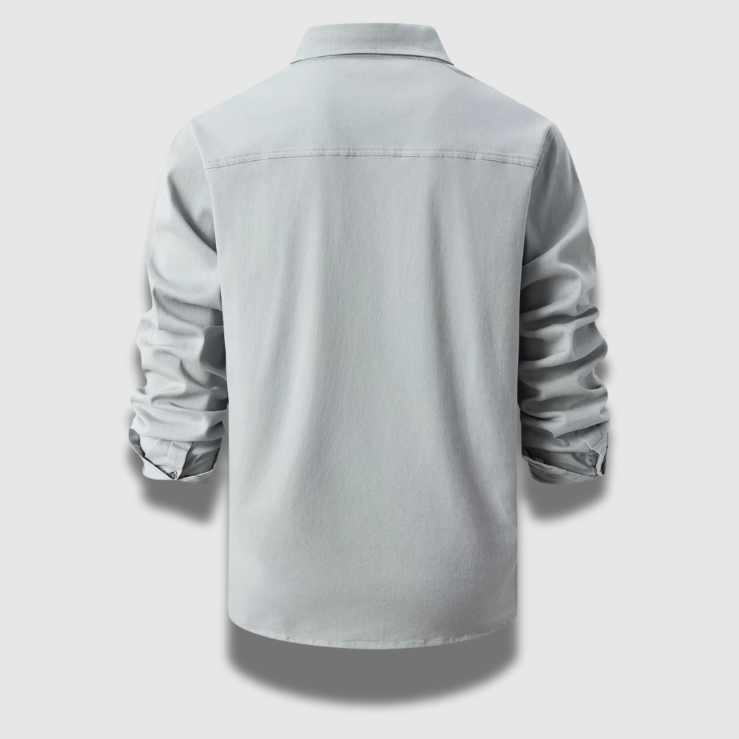 Mænds Premium Stilfuld Casual Worker Style Skjorte Men's shirt SUNA