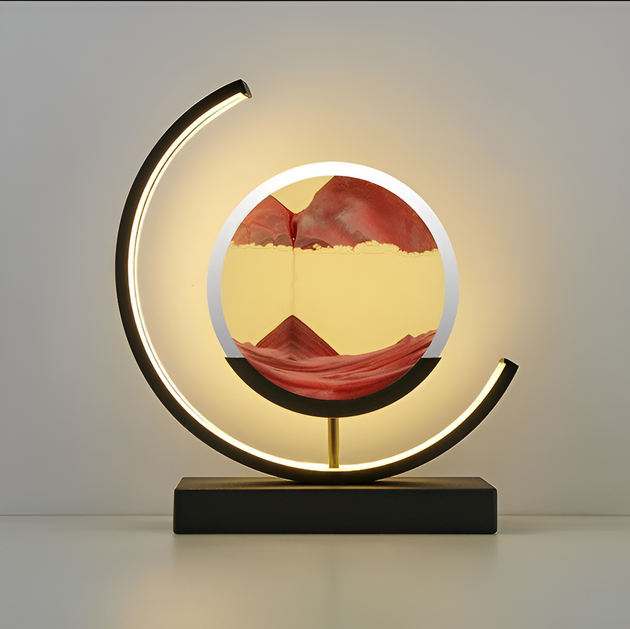 Sand Glow - Sandlampe Med App- Og Fjernbetjening Dimmbar Med 3 Lysfarver Lampen SUNA