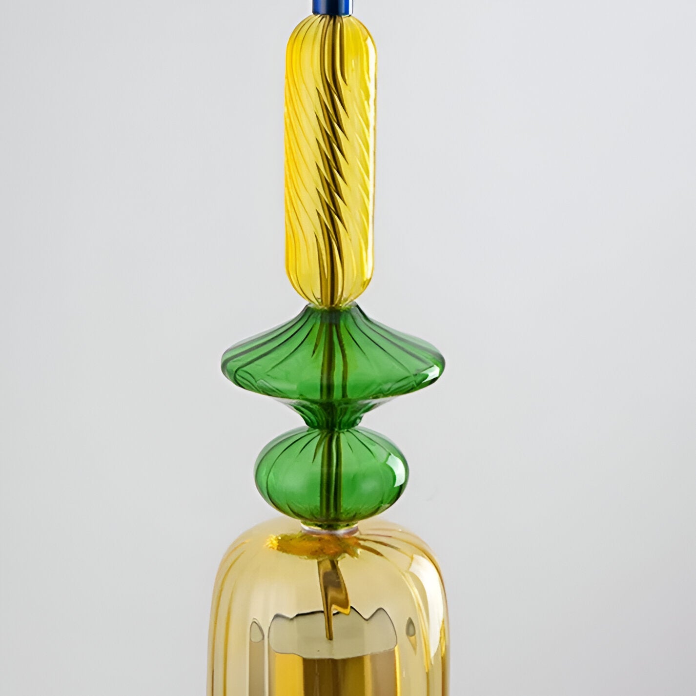 SpectraFuse Pendellampe - Flerfarvet Glas Hængelampe - Nordic Macaron Dekorativ Belysning Pendant Lights SUNA