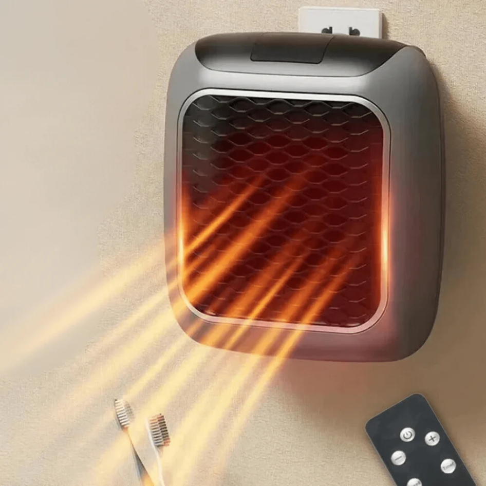 HeatPod Transportabel Vægmonteret Varmeblæser - Effektiv, Energivenlig Varmelegeme til Hjemmet, Kontoret & Udendørsbrug Wall-Mounted Heater SUNA