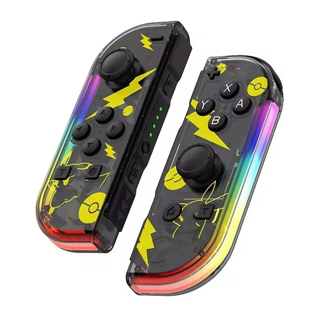 Bluetooth LED Joystick til Nintendo Switch Unikke farver - Trådløse Controllere SUNA Sort Limited Edition