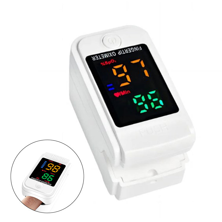 Bærbar Puls Oximeter med Hurtig Måling og LED Skærm – Ikke-invasiv Fingermåler til Hjemmebrug og På Farten Pulsoximetre SUNA