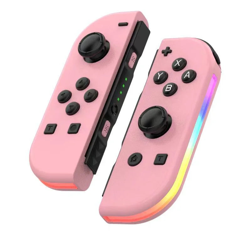 Bluetooth LED Joystick til Nintendo Switch Unikke farver - Trådløse Controllere SUNA Pink