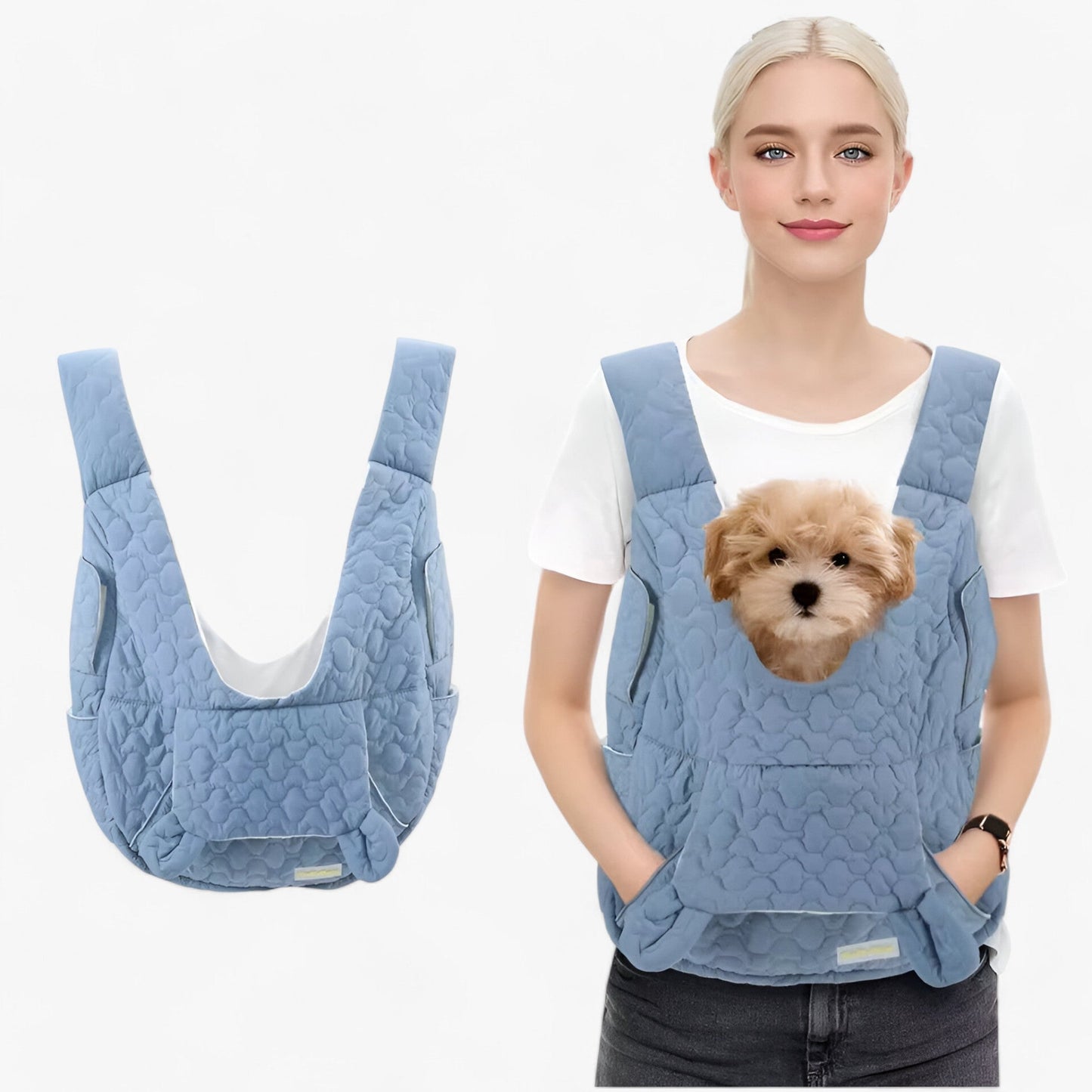 Stor Rejsetaske Til Kæledyr - Komfortabel Vandtæt Vindtæt Pet Carriers SUNA blå M