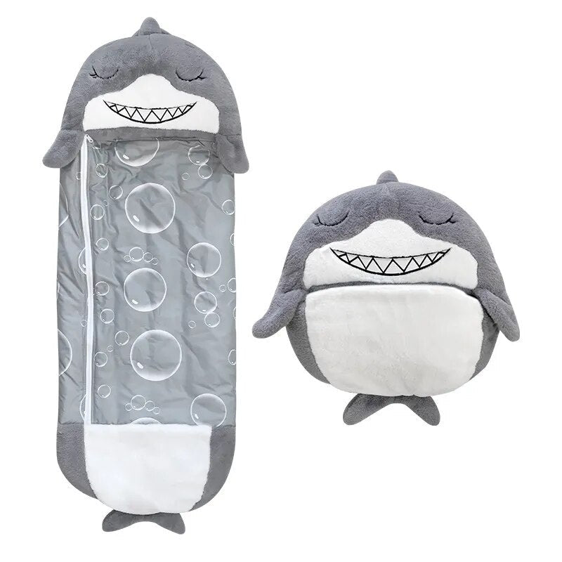 Sovepose Og Krammedyr I Ét Til Stille Nætter Bedding Sets SUNA Haj 135x50cm