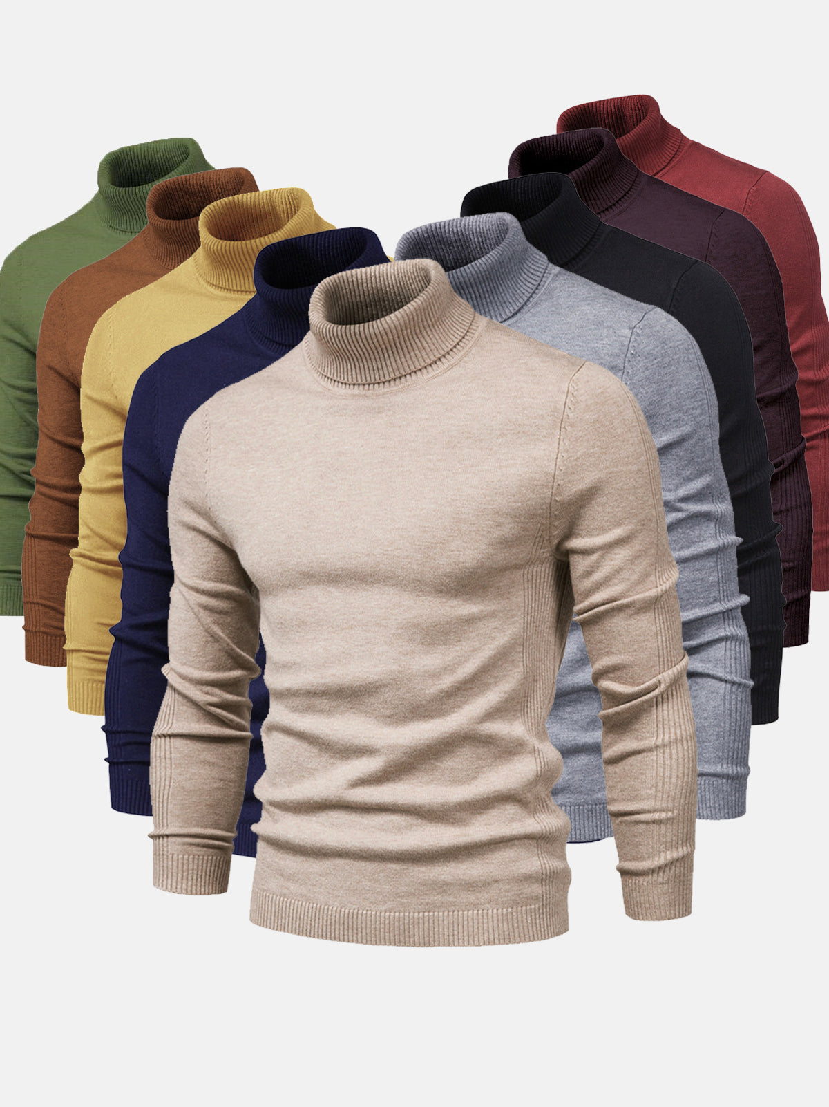 Cala Nova - Herre Rullekrave Sweater Vaskbar og Elegant Men Sweater SUNA