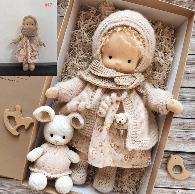 Håndlavet Waldorf-krammedukke – Poppi til Fantasifuld Leg Others Toy SUNA B