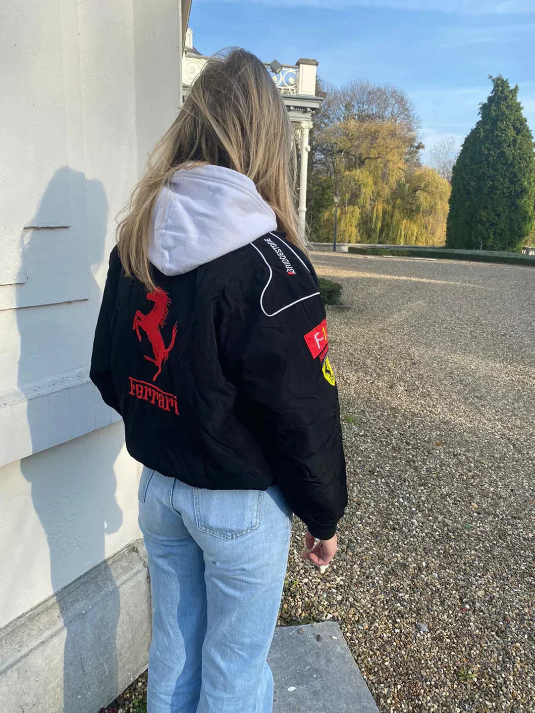 Dolce - Vintage Ferrari Racer Jakke med Sporty Stil Women Jacket SUNA