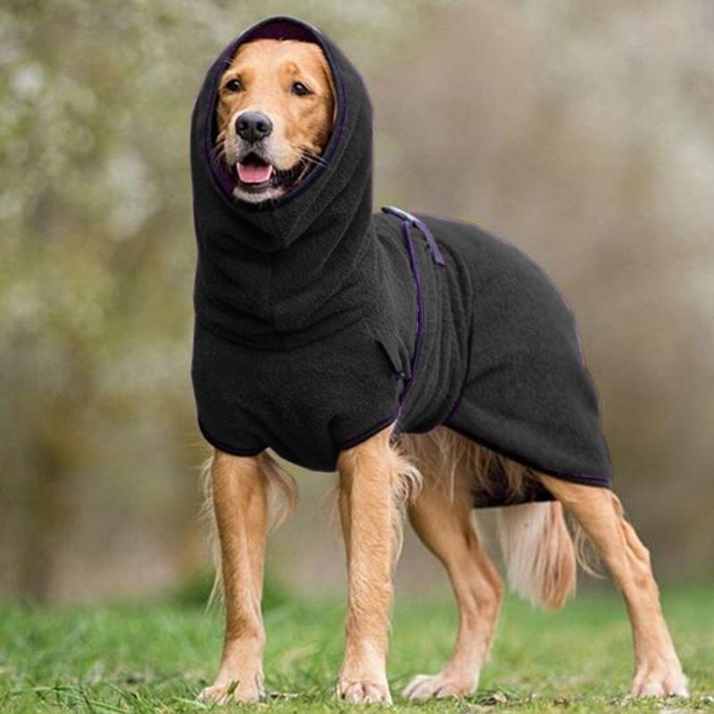 Blød Kæledyr Badekåbe til Hund/Rad Høj Kvalitet Lille/Mellem Lyseblå 100% Bomuld Komfortabel Vaskbar Pet Apparel SUNA Sort S