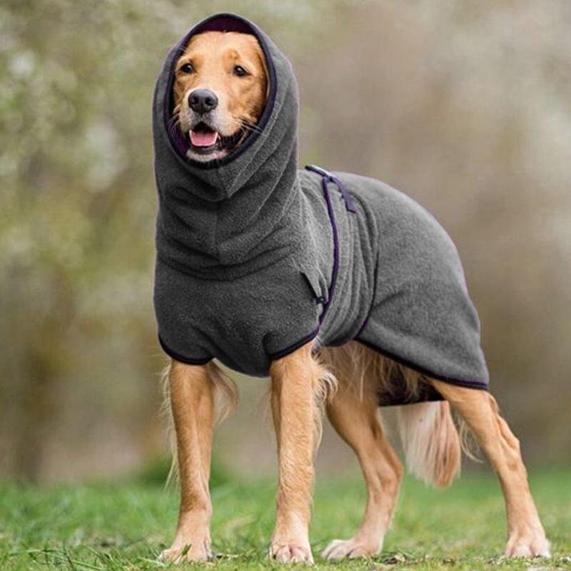 Blød Kæledyr Badekåbe til Hund/Rad Høj Kvalitet Lille/Mellem Lyseblå 100% Bomuld Komfortabel Vaskbar Pet Apparel SUNA Mørkegrå S
