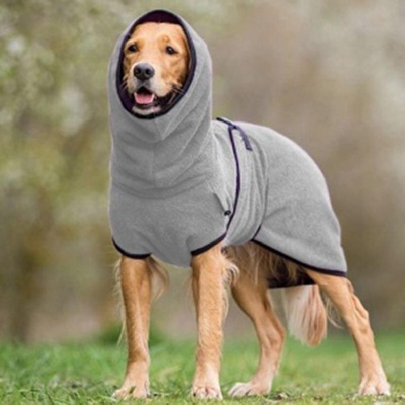Blød Kæledyr Badekåbe til Hund/Rad Høj Kvalitet Lille/Mellem Lyseblå 100% Bomuld Komfortabel Vaskbar Pet Apparel SUNA Grå S