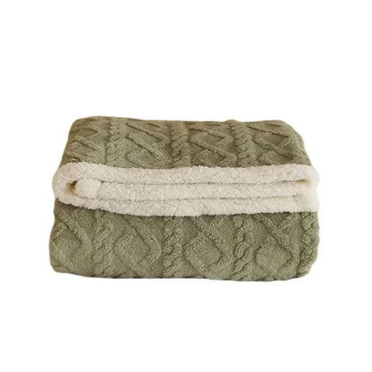 Tykk Vinter Lammeskinds Plaid - WarmWool **Dikke Winter Lamswollen Deken - WarmWool SUNA