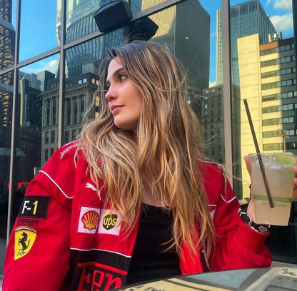 Dolce - Vintage Ferrari Racer Jakke med Sporty Stil Women Jacket SUNA