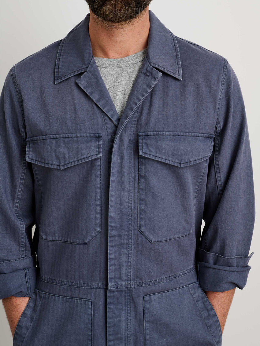 SUNA Herre Jumpsuit Grøn Størrelse M 100% Bomuld Slim Fit