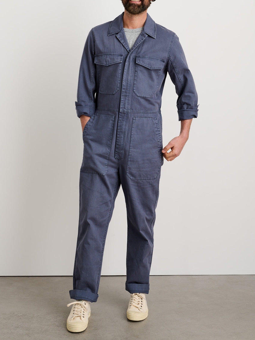 SUNA Herre Jumpsuit Grøn Størrelse M 100% Bomuld Slim Fit