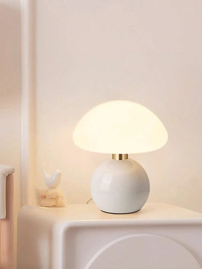 Rosa Rund Keramisk Skrivebord Lampe Kreativ Til Soveværelse SUNA