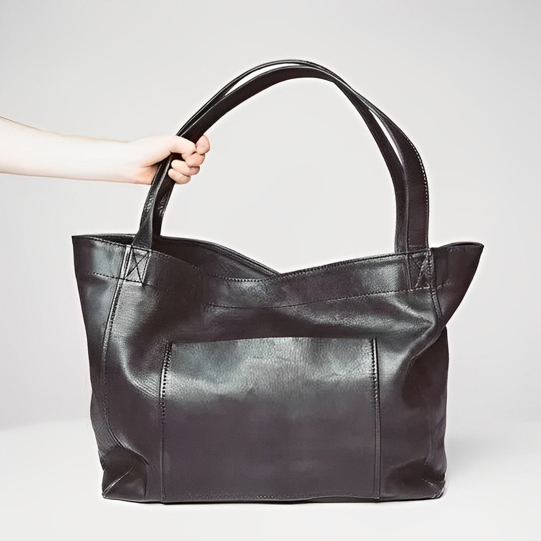 SUNA Vintage Lædertaske i Høj Kvalitet og Stil Zwart