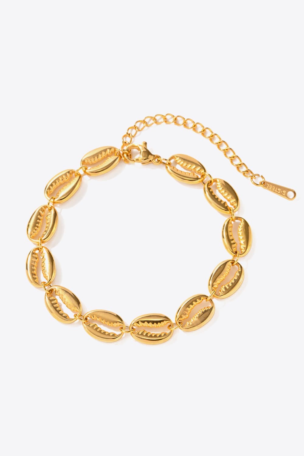 SUNA Moderne Rustfrit Stål Armbånd med 18K Guldbelægning Guld Størrelse