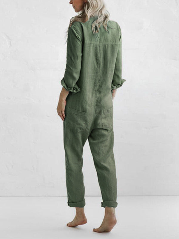 SUNA Kvinders Jumpsuit Blå Størrelse S 100% Bomuld