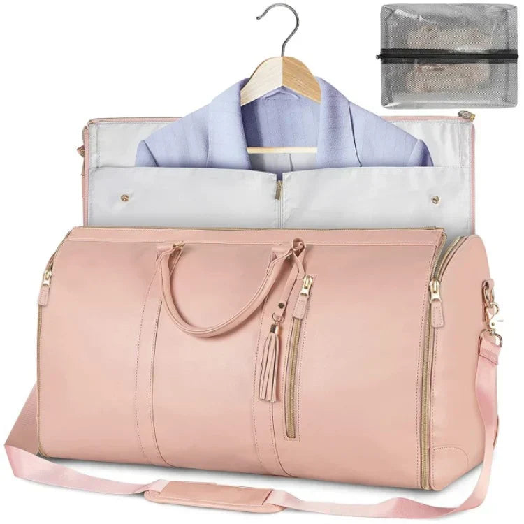 SUNA Unisex Rejsetaske Sort Størrelse L Polyester - Kreukfrit Design til Weekendtur og Rejser Rosa