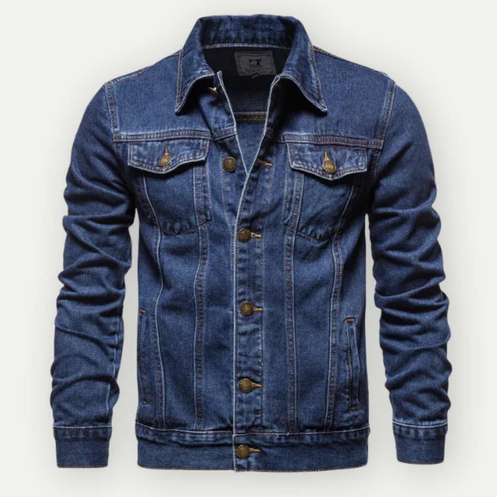 SUNA Overgangsjakke Denimlook Trucker Til Mænd Komfortabel