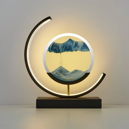 Sand Glow - Sandlampe Med App- Og Fjernbetjening Dimmbar Med 3 Lysfarver Lampen SUNA Blå