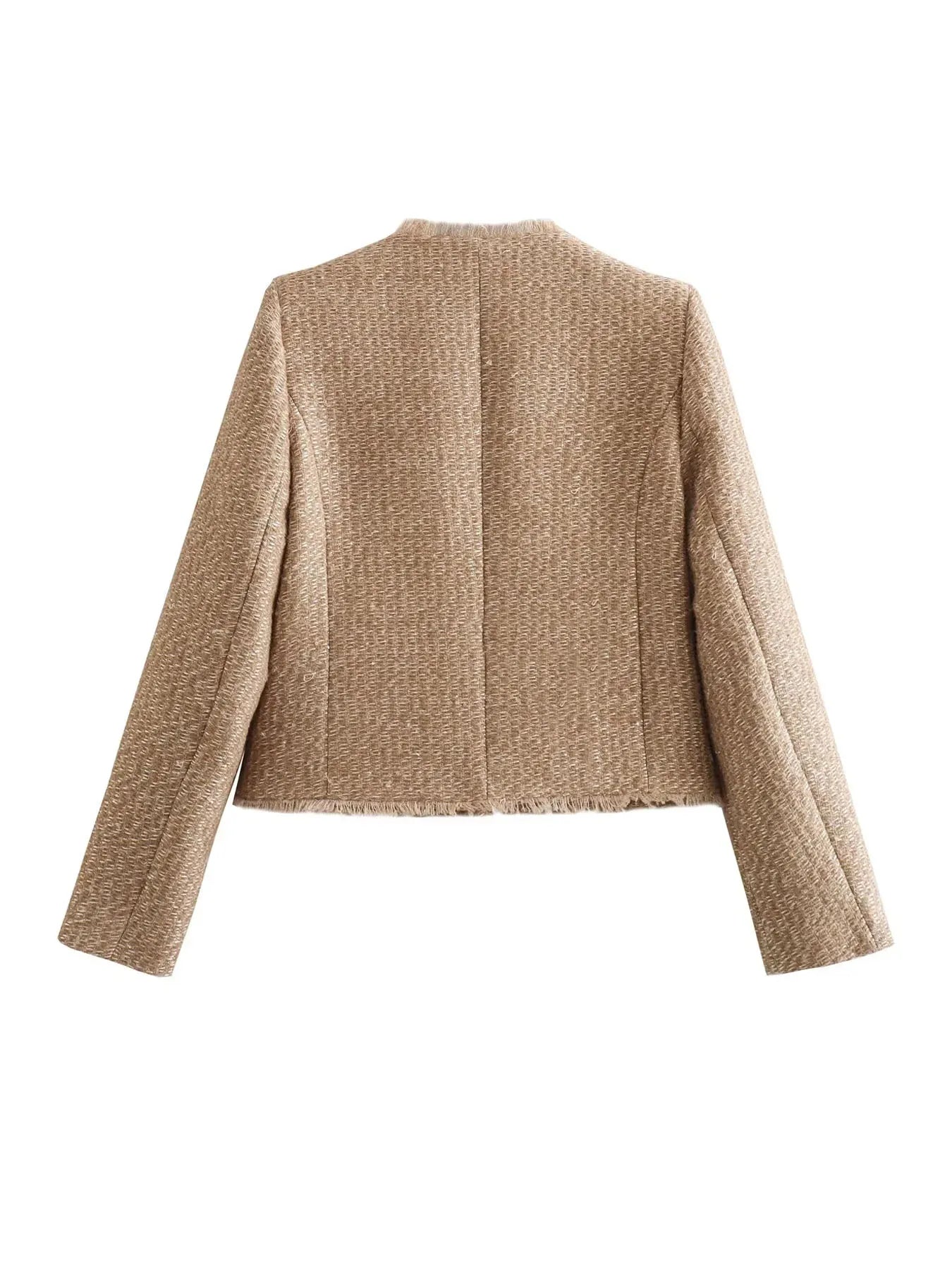 SUNA Elegant Tweed Jakke – Tidløs Stil Med Moderne Femininitet