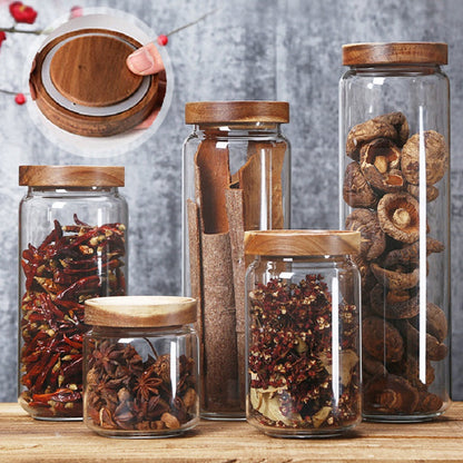 Jacs | Glas Lufttæt Køkkenbeholder - Køkkenopbevaringskrukke customized SUNA