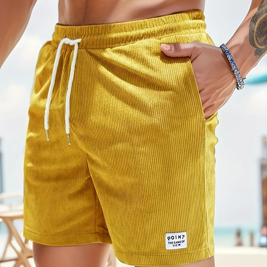 SUNA Windmills | Sommer Shorts til Mænd med Stil og Komfort Gul