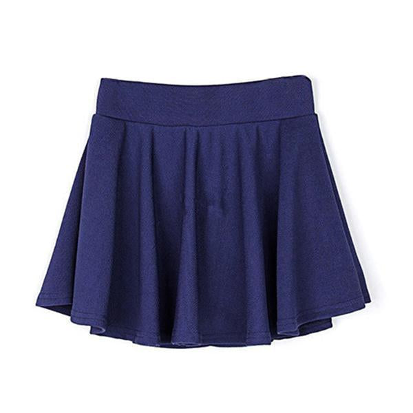 SUNA Nederdel A Formet Plisseret Med Elastisk Talje Og Shorts