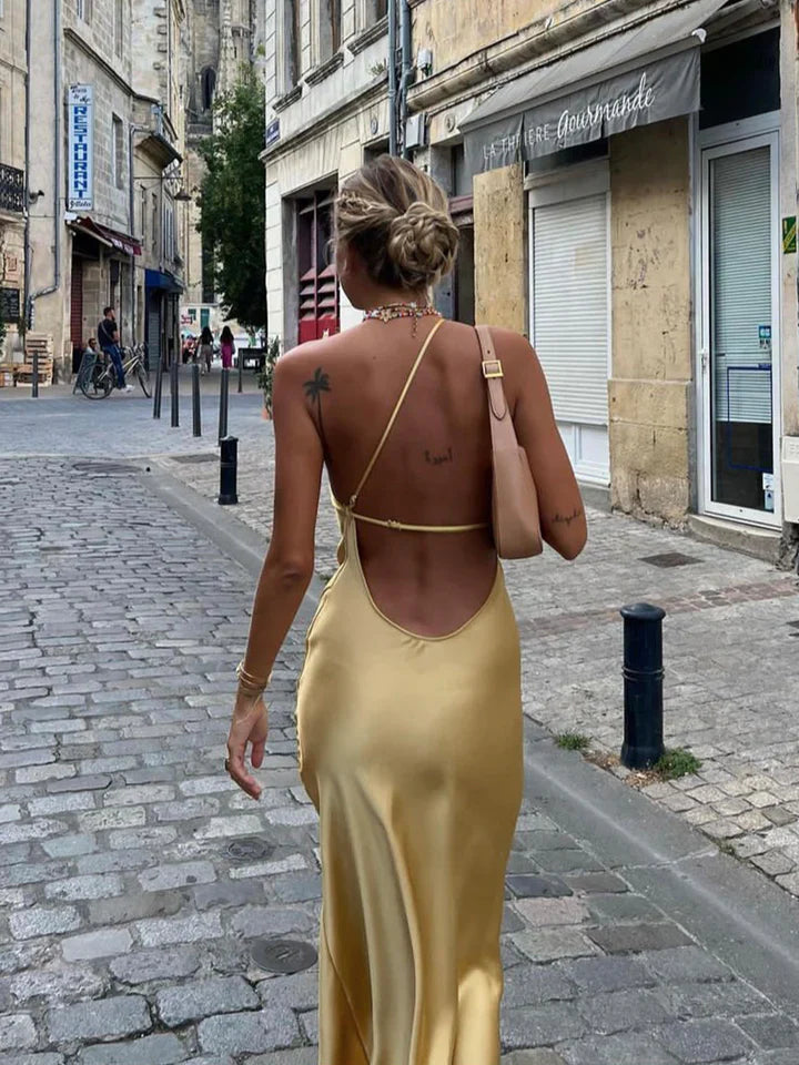 SUNA Svær At Elske Rygfri Kjole Til Bryllup Og Fest