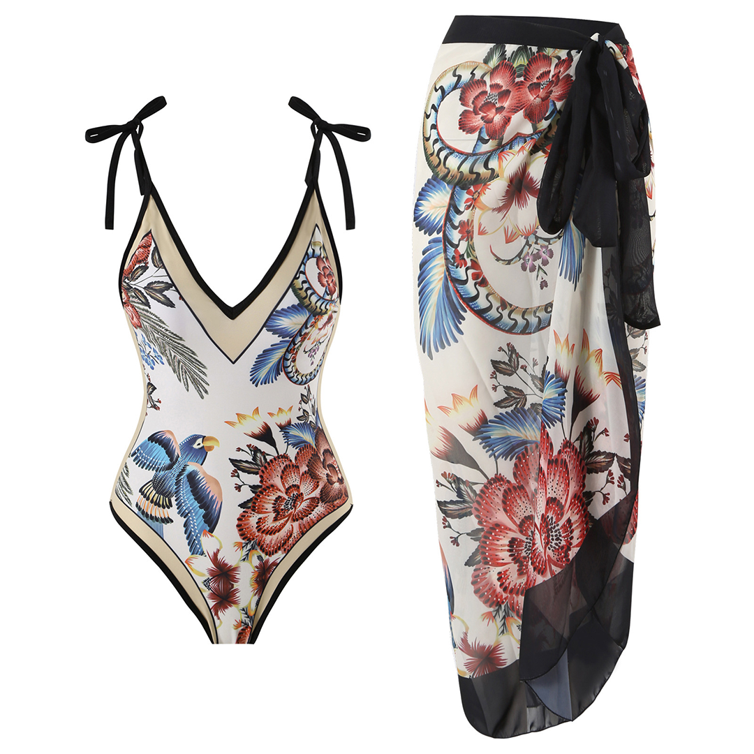 SUNA Vintage Badedragt med Volanger til Damer Sort
