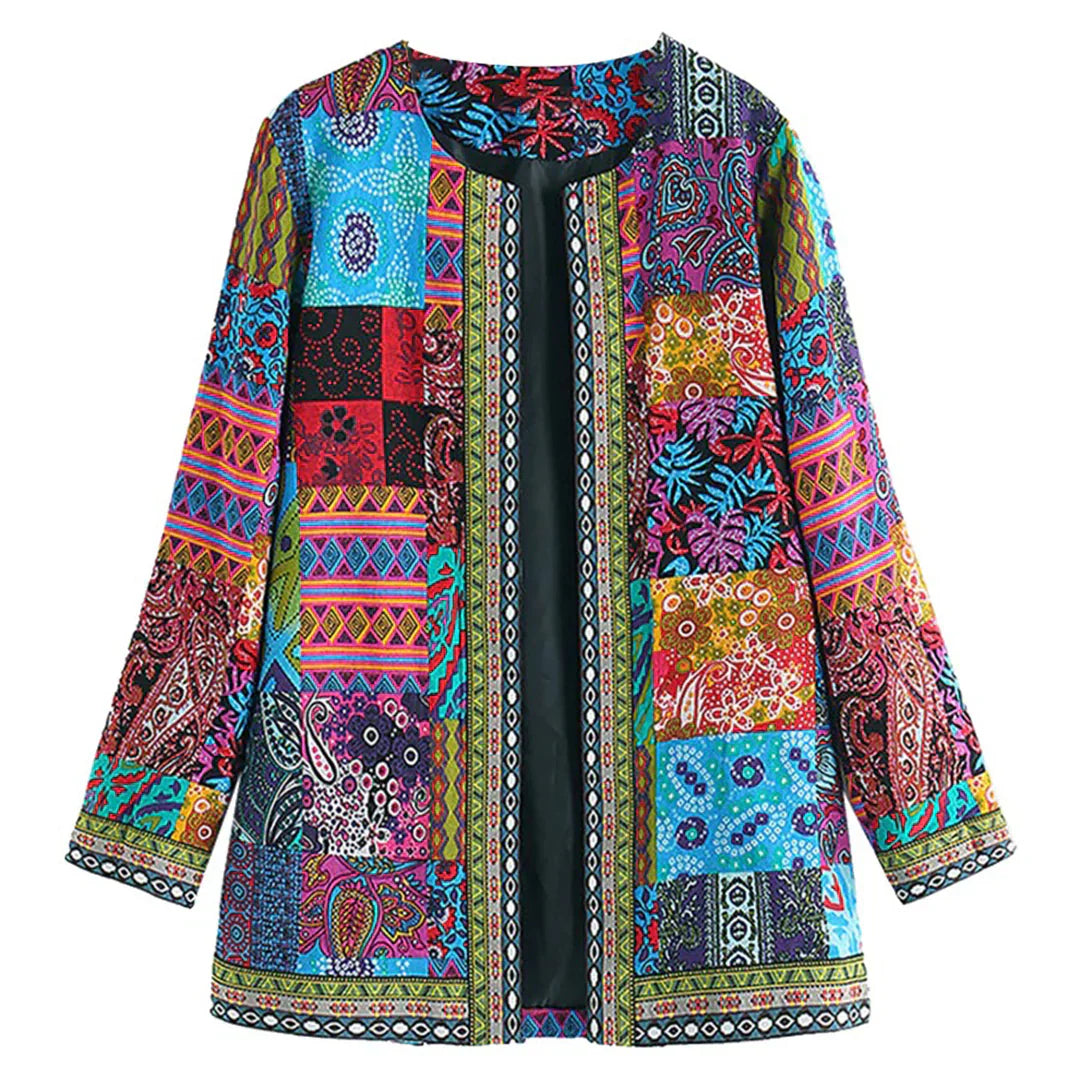 SUNA Dame Strikcardigan - Blød komfort i bomuld og polyester Blå