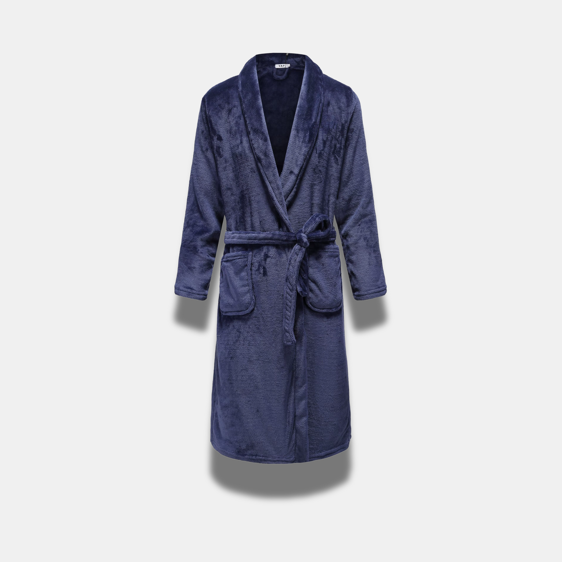 SUNA Premium Unisex Flannel Kimono Frakke til Afslapning Marineblå