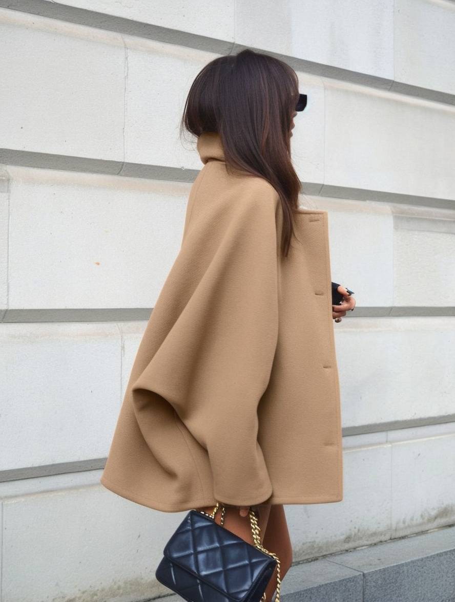 SUNA Kvinde Elegant Afslappet Oversized Jakke Chloé