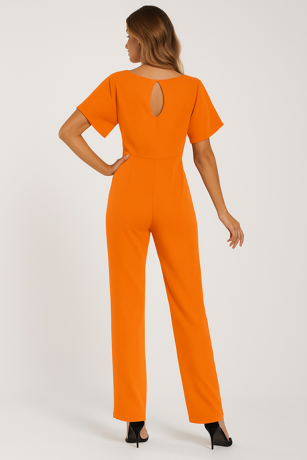Krawatten-Bælte-Overall til Elegant Stil og Komfort Jumpsuits SUNA
