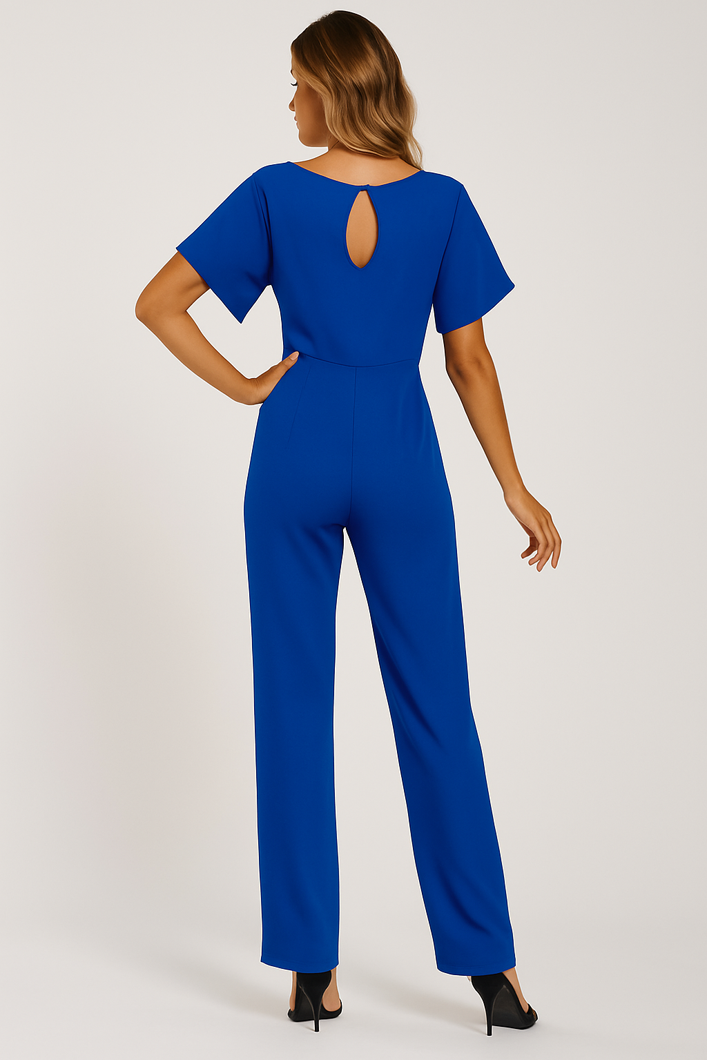 Krawatten-Bælte-Overall til Elegant Stil og Komfort Jumpsuits SUNA