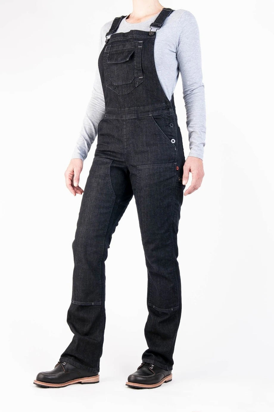 SUNA Dame Overalls Sort Størrelse M Stretch Canvas Sort Denim