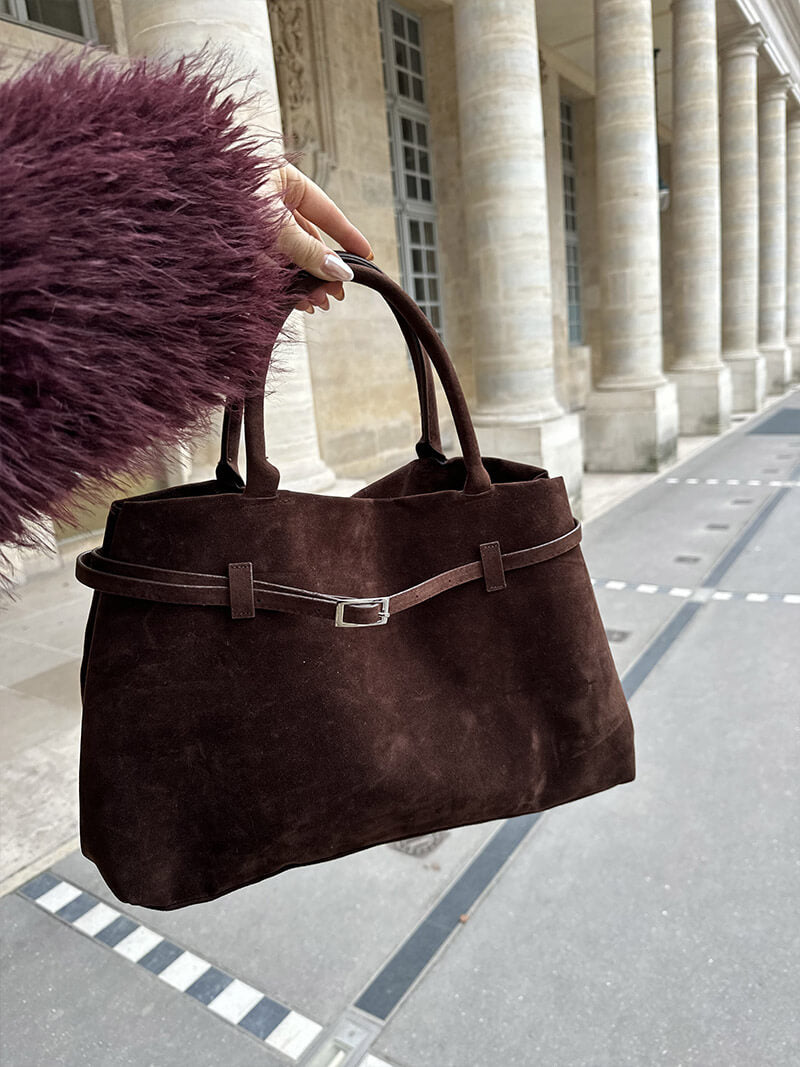 SUNA Dalila Suede Taske til Stilfulde Hverdagsudflugter
