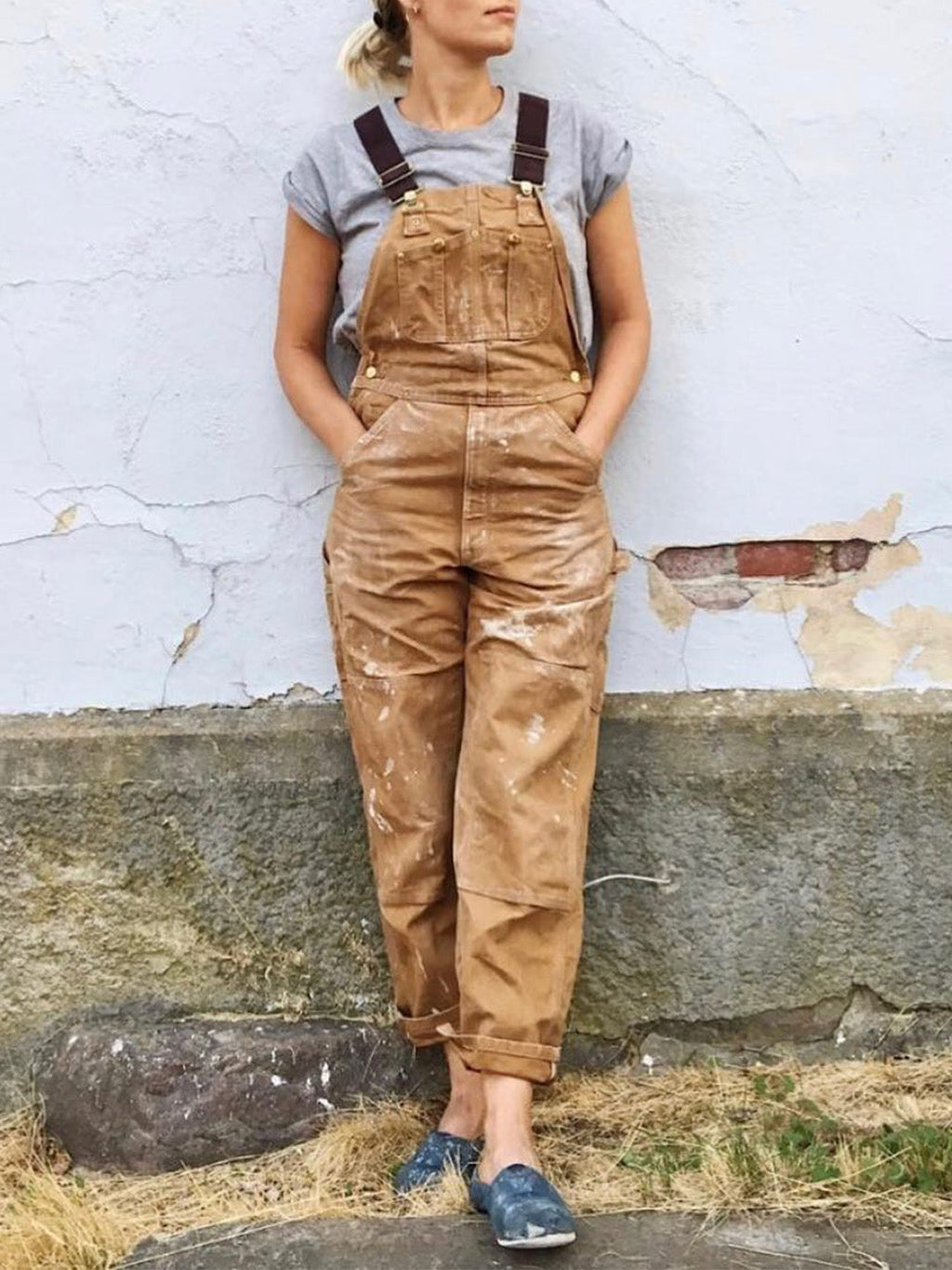 SUNA And Bib Overalls Canvas Arbejdstøj Dungarees