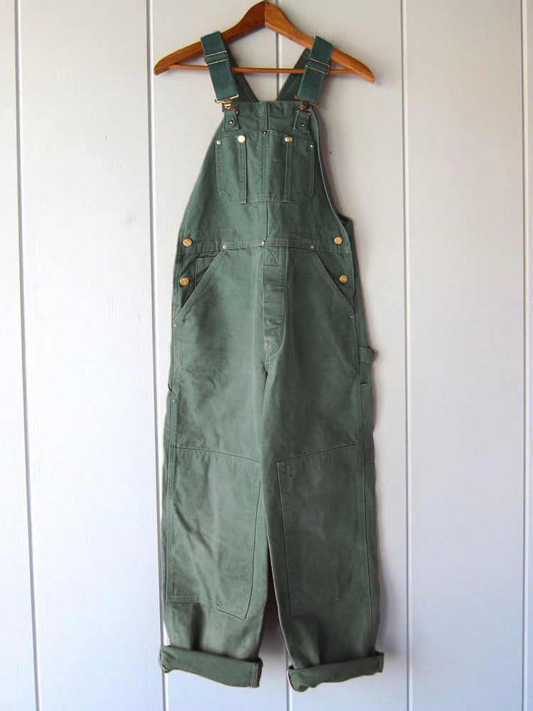 And Bib Overalls Canvas Arbejdstøj Dungarees Overalls SUNA Grøn S