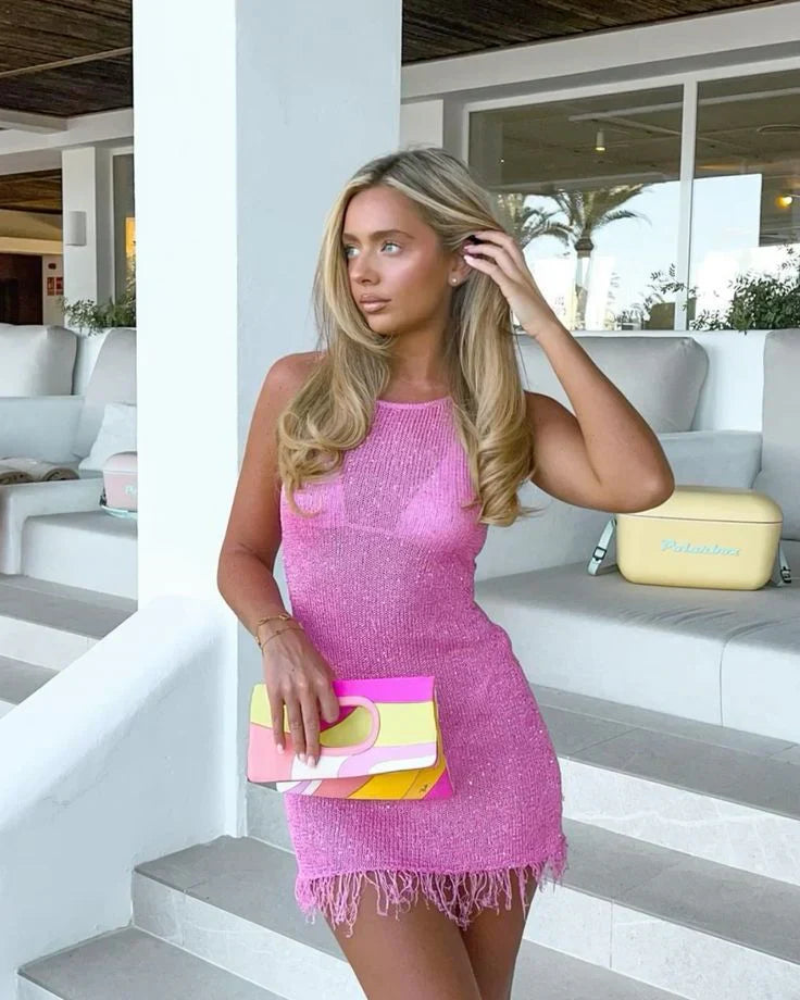 SUNA Starlight Mini-kjole med glitrende pailletter til Fester