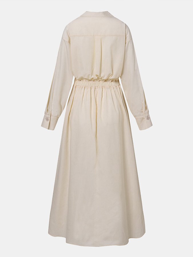 SUNA Elegant Vintage Inspireret Damekjole Let Stof Tidløs Silhuet